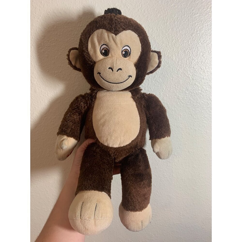 Build a Bear 20" Monkey Plush Retired 2014 Smiling Stuffed Animal Toy Kids Brown